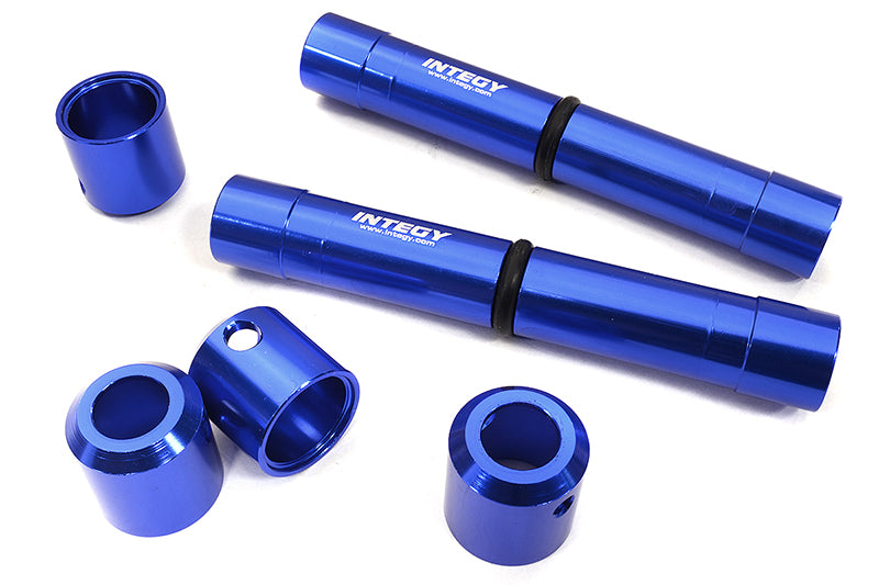 Blue Billet MachinBillet Machined Center Drive Shaft Set for Axial SCX6 Crawler