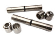 Grey Billet Machined Center Drive Shaft Upgrade Set for Axial SCX6 Crawler