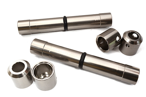 Grey Billet Machined Center Drive Shaft Upgrade Set for Axial SCX6 Crawler