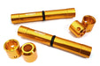 Orange Billet Machined Center Drive Shaft Upgrade Set for Axial SCX6 Crawler