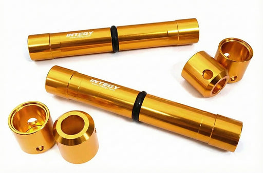 Orange Billet Machined Center Drive Shaft Upgrade Set for Axial SCX6 Crawler