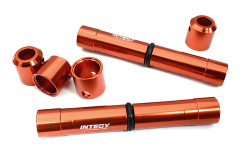 Red Billet Machined Center Drive Shaft Upgrade Set for Axial SCX6 Crawler