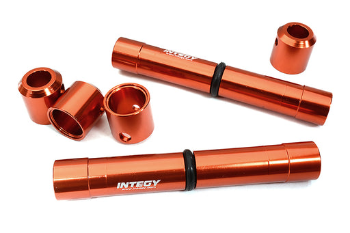 Red Billet Machined Center Drive Shaft Upgrade Set for Axial SCX6 Crawler