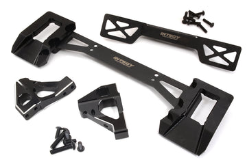 Black Alloy Machined Rear Body Mount Upgrade for Traxxas Sledge 4WD 1/8 Scale