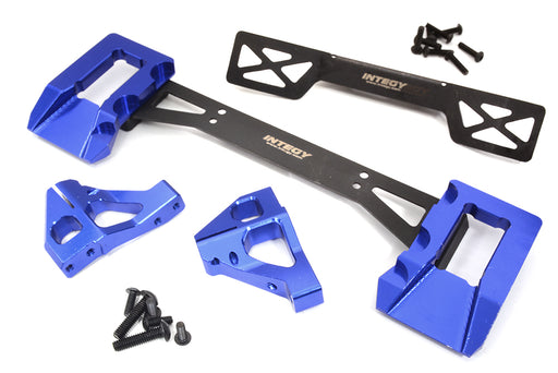 Blue Alloy Machined Rear Body Mount Upgrade for Traxxas Sledge 4WD 1/8 Scale