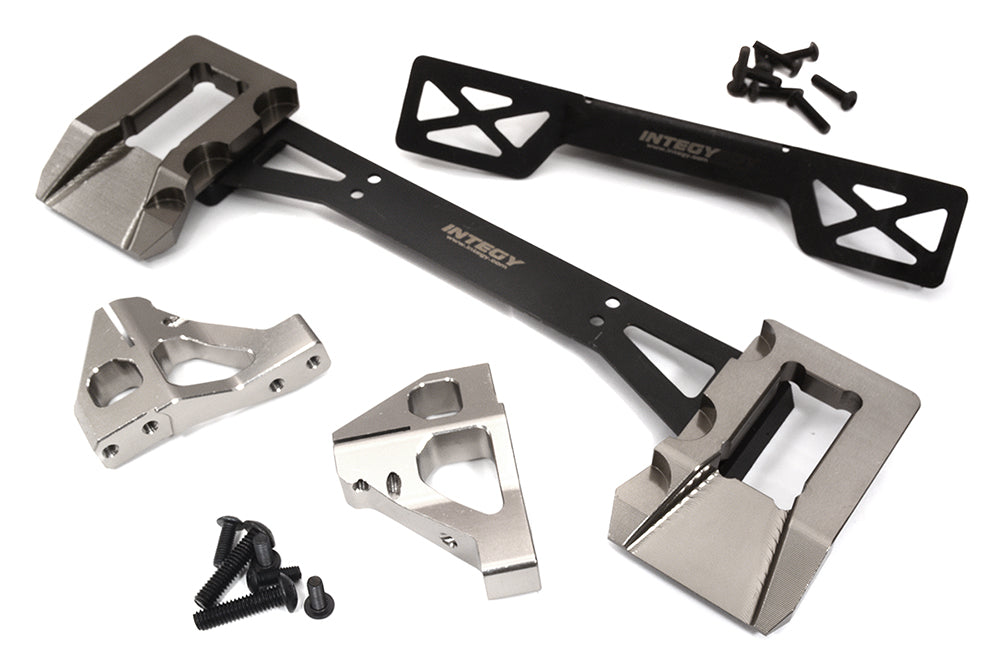 Alloy Machined Rear Body Mount Set for Traxxas 1/8 Sledge 4WD