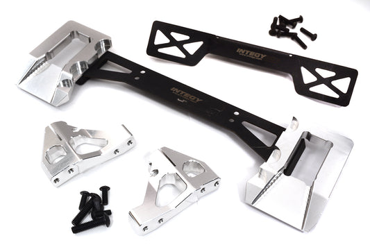 Silver Alloy Machined Rear Body Mount Upgrade for Traxxas Sledge 4WD 1/8 Scale