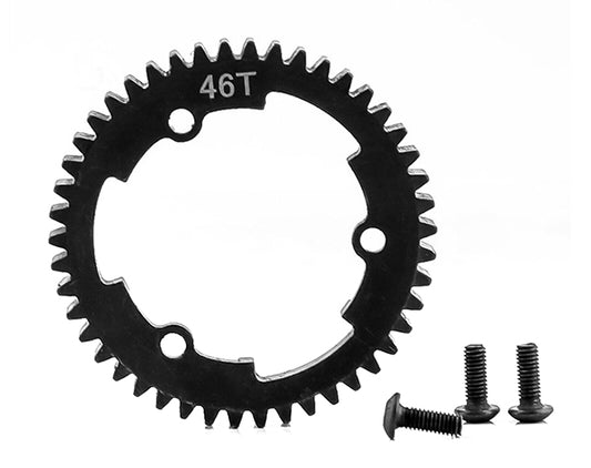 Billet Machined Steel 46T Spur Gear MOD1 for Traxxas E-Revo 2.0, Maxx & X-Maxx