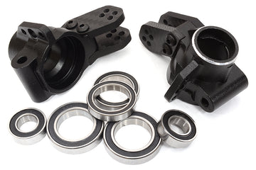 Alloy Machined Rear Hub Carriers w/ 6 Bearings for Arrma 1/8 Kraton & Outcast