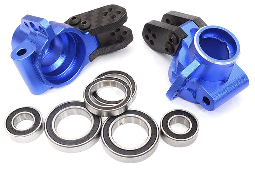 Alloy Machined Rear Hub Carriers w/ 6 Bearings for Arrma 1/8 Kraton & Outcast