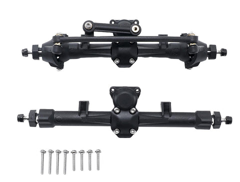 Plastic Front & Rear Axle Assembly w/ Internals for Axial 1/24 SCX24