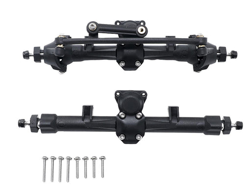 Plastic Front & Rear Axle Assembly w/ Internals for Axial 1/24 SCX24