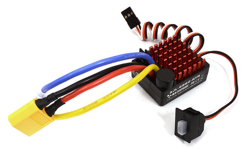 Brush Type ESC 60A Waterproof 2-3S for RC Car