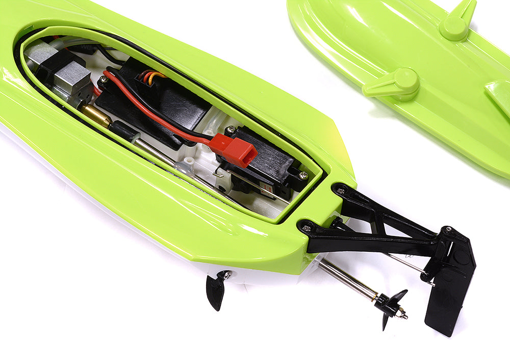 Mini Mono-Q Speed Boat 303mm w/ Motor, ESC and Controller ARTR Kit- Green