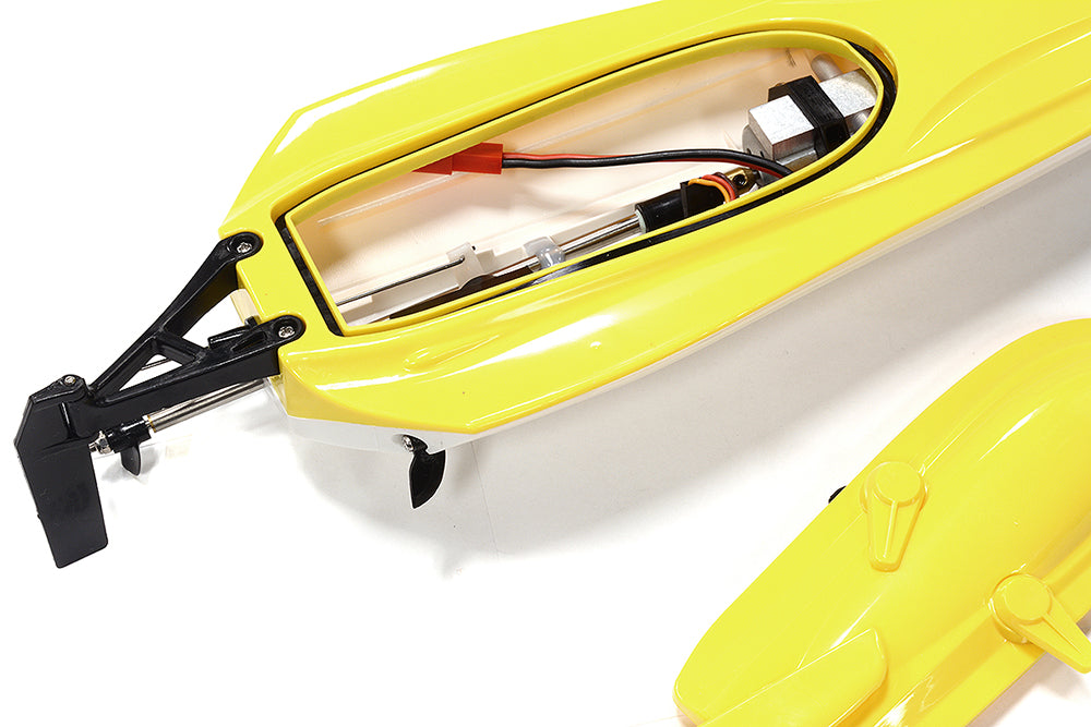 Mini Mono-Q Speed Boat 303mm w/ Motor, ESC and Controller ARTR Kit - Yellow