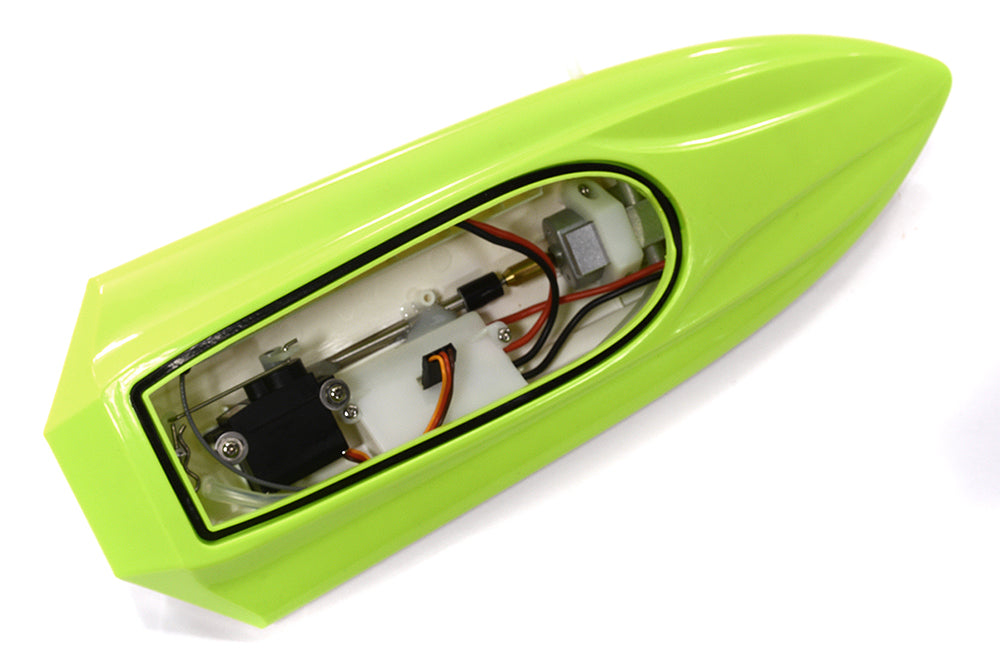 Mini ECO-Q Speed Boat 255mm w/ Motor, ESC and Controller ARTR Kit - Green