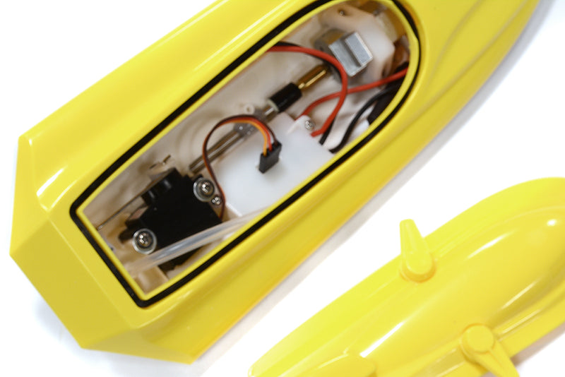 Mini ECO-Q Speed Boat 255mm w/ Motor, ESC and Controller ARTR Kit - Yellow