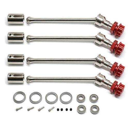 Universal Drive Shafts (4) w/ 17mm Hex for Traxxas 1/10 Maxx V2 w/ WideMaxx