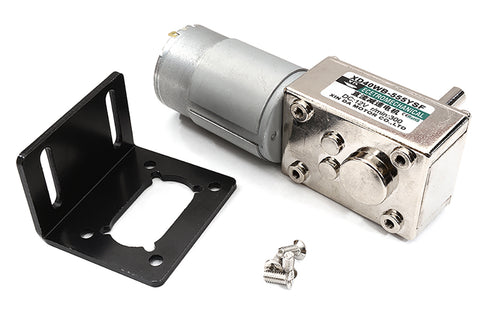 555 DC Motor w/ Gear Reduction Gearbox & Motor Mount 12v300