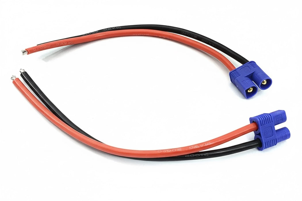 High Amperage EC3 Female & Male Connector Set w/ 15cm #14 Wires (Genuine)