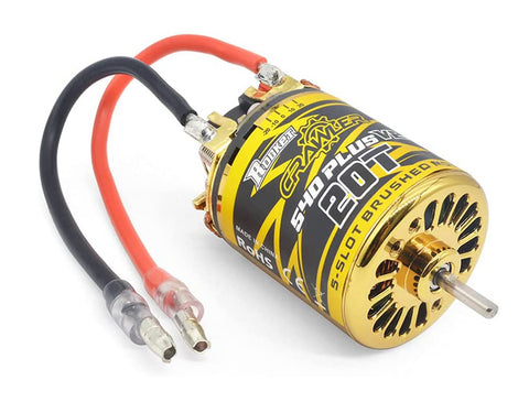 5-Slot 540 PLUS V2 Brush Type 20T Crawler Motor w/ Adjustable Timing