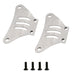 Steel Machined Front & Rear Skid Plates for Tamiya TT-02