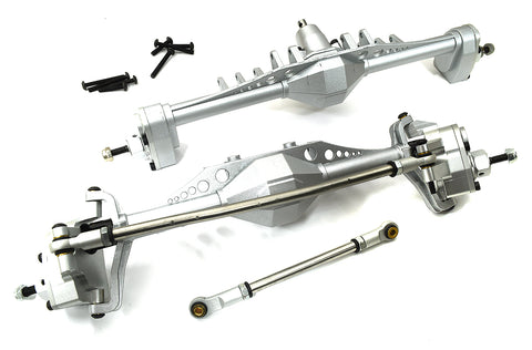 Alloy Machined Front & Rear Axles for Axial 1/10 Capra 1.9 Unlimited Trail Buggy