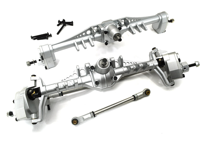 Silver Machined Front & Rear Axles for 1/10 Capra 1.9 Trail Buggy 232004 232005 | Capra 1.9 Unlimited Trail Buggy