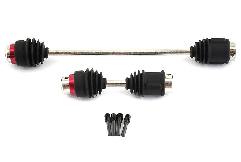 Alloy Machined Center Driveshafts w/ Dust Boots for E-Revo 2.0 Brushless