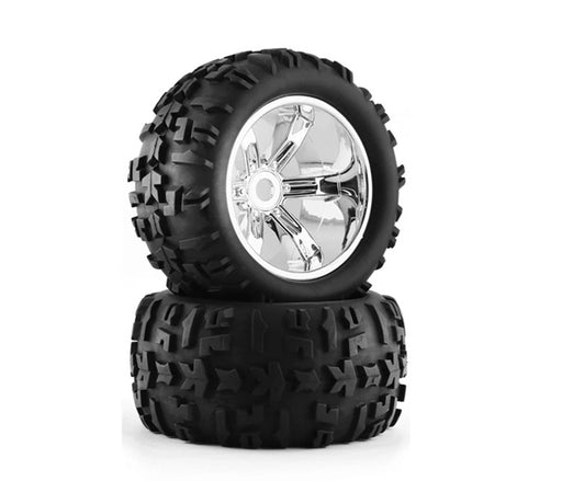 Tires, Wheels & Inserts TK66 w/17mm Hex for 1/8 Monster Truck Size 2pcs OD=155mm