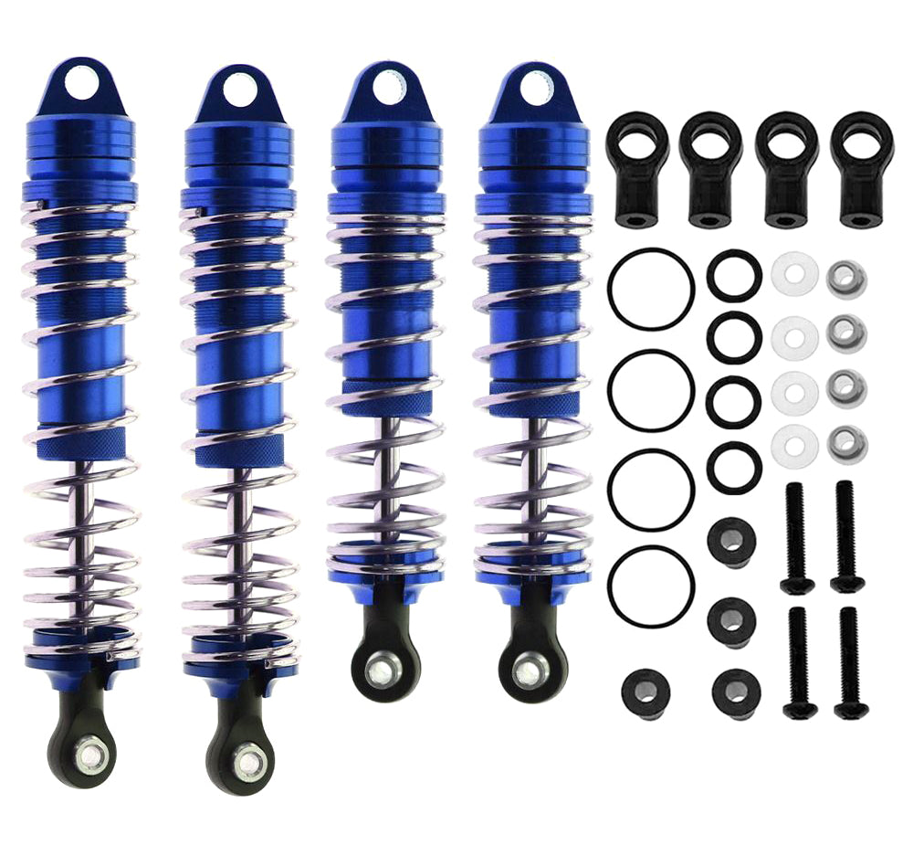 Alloy Machined Shock Set (4) for Traxxas Slash, Stampede & Rustler (4X4 & 2WD)