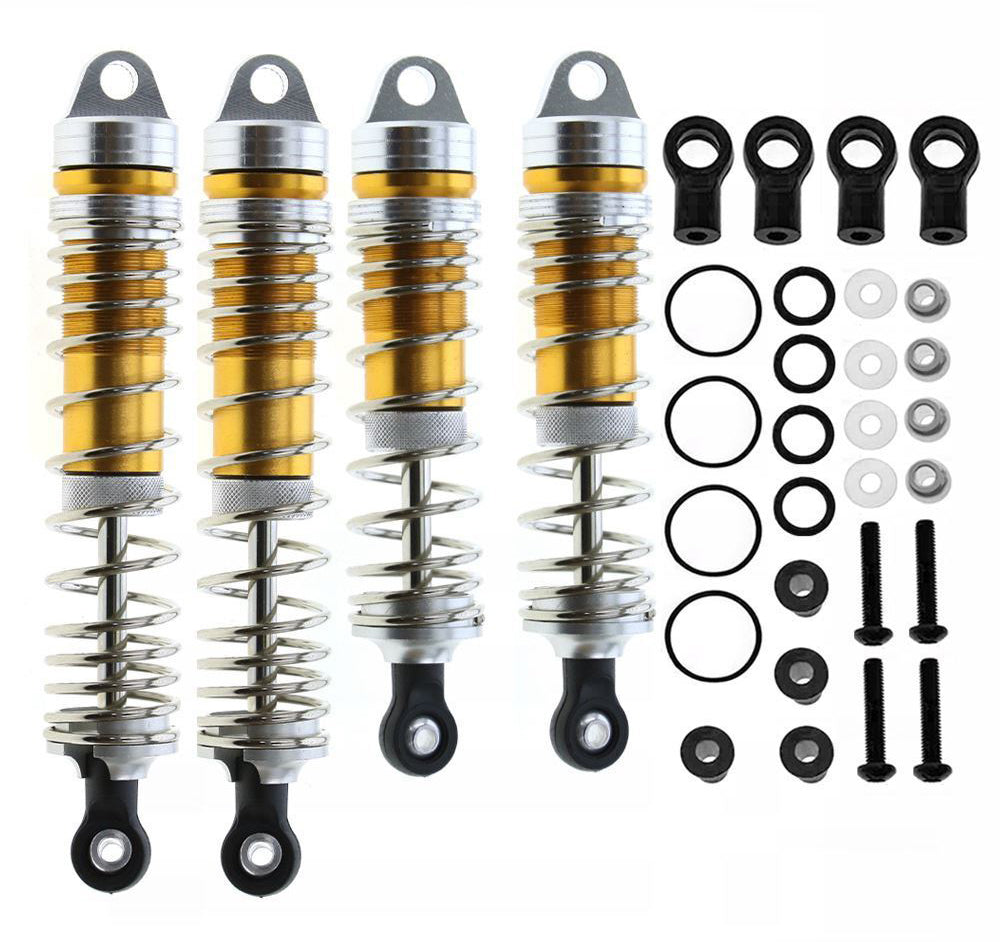 Alloy Machined Shock Set (4) for Traxxas Slash, Stampede & Rustler (4X4 & 2WD)