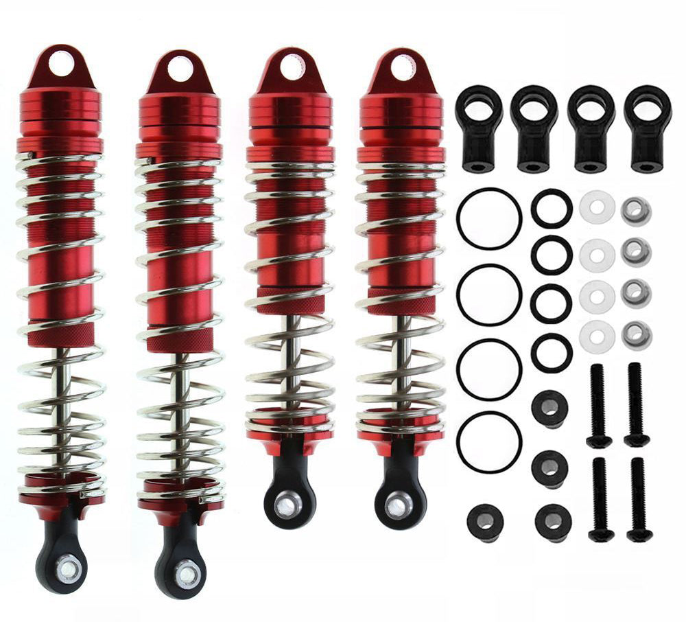 Alloy Machined Shock Set (4) for Traxxas Slash, Stampede & Rustler (4X4 & 2WD)