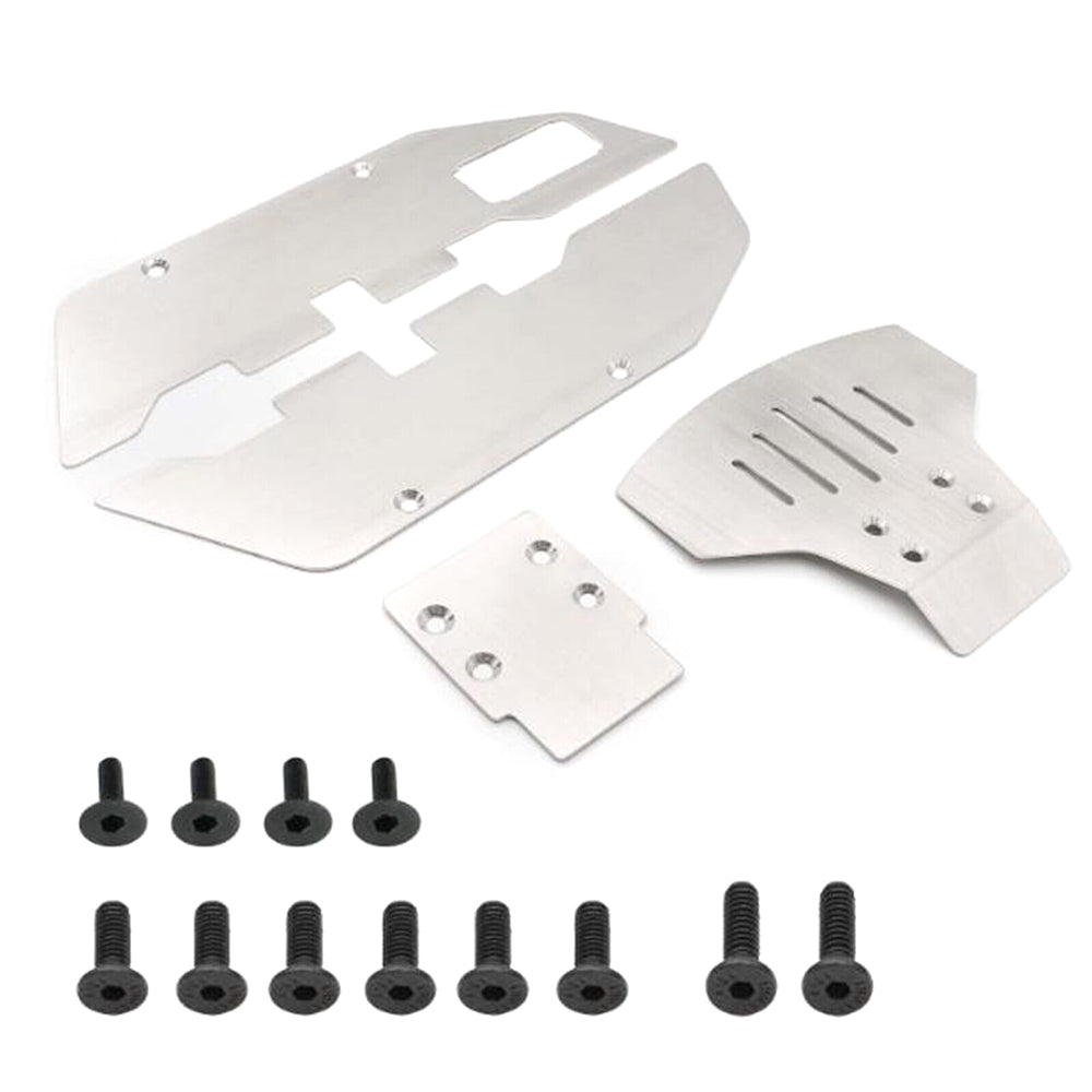 Stainless Front, Rear & Side Protection Plates for Traxxas 1/10 Slash 2WD