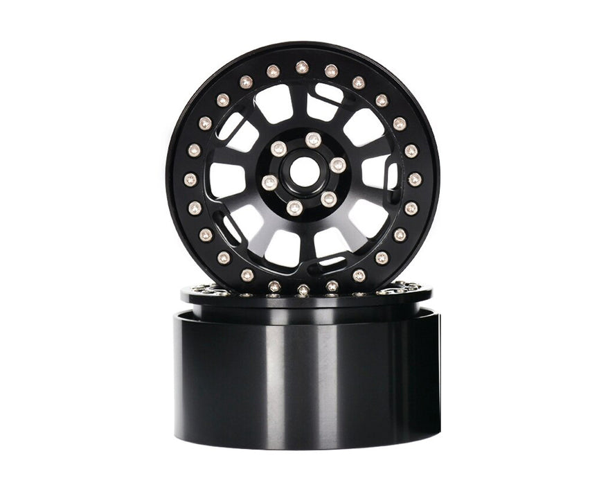 2.2 Size Alloy Machined 10 Spoke Wheels (2) 118g Each for 1/10 Scale Crawler