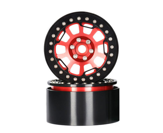 2.2 Size Alloy Machined 10 Spoke Wheels (2) 118g Each for 1/10 Scale Crawler