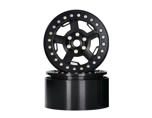 2.2 Size Alloy Machined 5 Spoke Wheels (2) 118g Each for 1/10 Scale Crawler