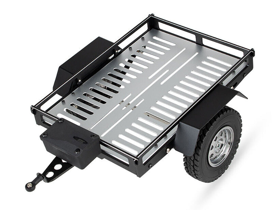 Realistic Leaf Spring 1/10 Size Low Side Trailer 285x210x100mm for Scale Crawler