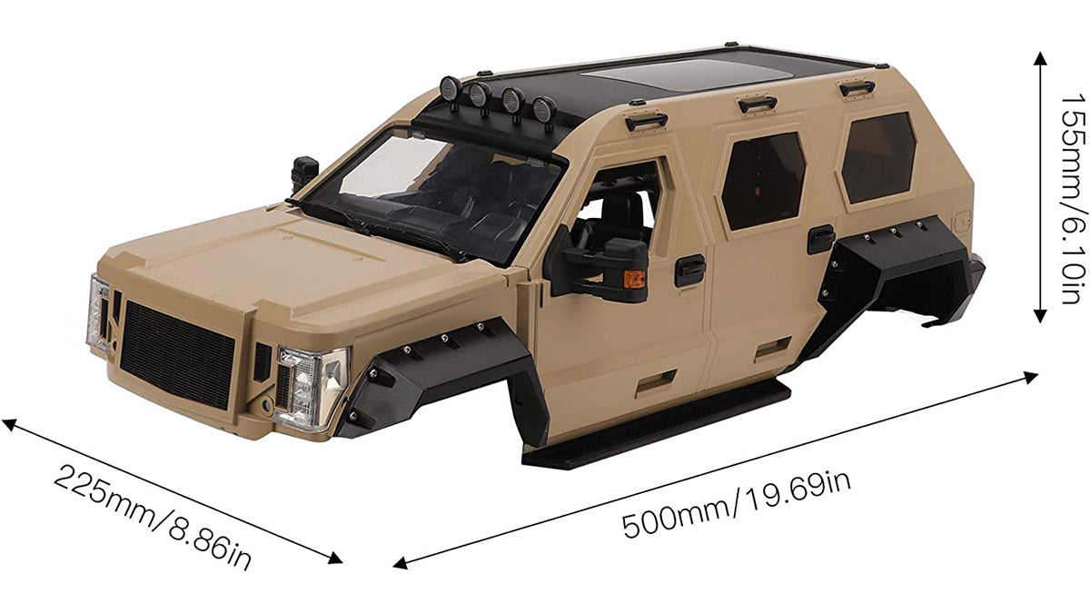Realistic Plastic Scale Body Kit for 1/10 Size TRX-4 Off-Road Crawler 324mm WB