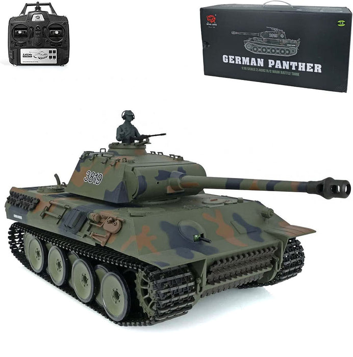 1/16 Scale German Panther Main Battle Tank, 2.4Ghz R/C Model HL3819-1 7.0