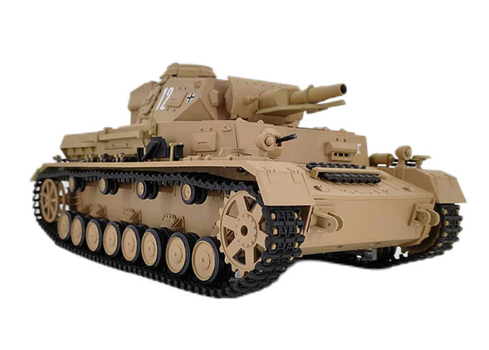 1/16 Scale German Panzer IV F-1 Type RC Tank, 2.4Ghz R/C Model HL3858-1 7.0