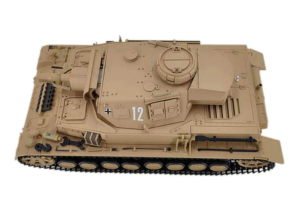 1/16 Scale German Panzer IV F-1 Type RC Tank, 2.4Ghz R/C Model HL3858-1 7.0