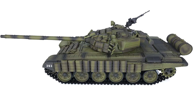 1/16 Scale RC T-72 Main Battle Tank with ERA, 2.4GHz Remote Control Model