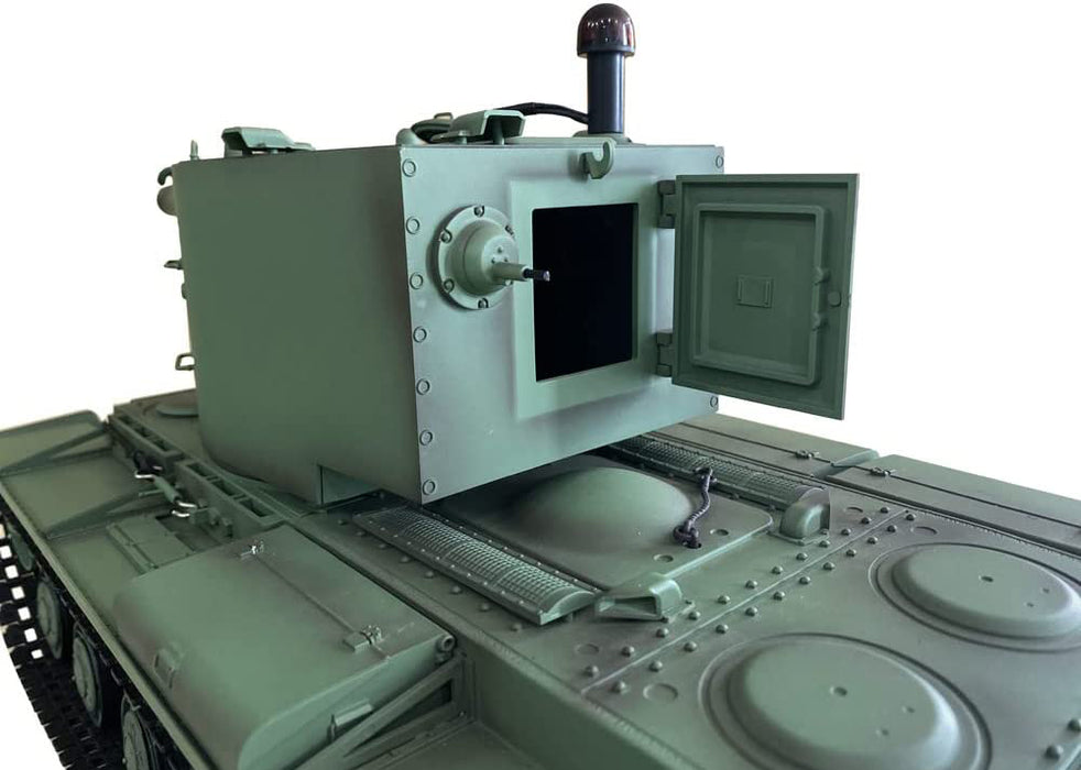 1/16 Scale RC Heavy Tank KV-2, 2.4GHz Remote Control Model in Green