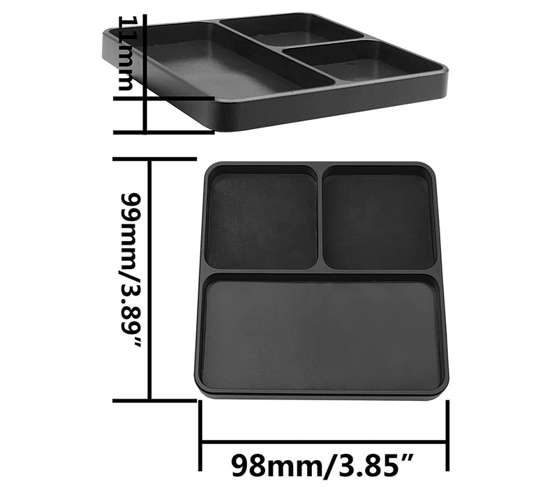 Magnetic Hardware Storage Tray Organizer Workstation 99x98x11mm