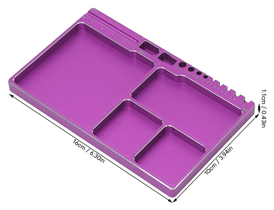 Magnetic Hardware Storage Tray Organizer Workstation 161x99x11mm