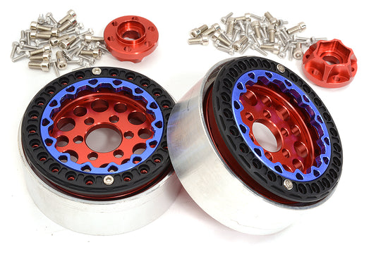 Alloy Machined Multi Spoke 1.9 Wheels (2) for Scale Crawler W=25mm