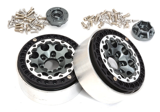 Alloy Machined Multi Spoke 1.9 Wheels (2) for Scale Crawler W=25mm