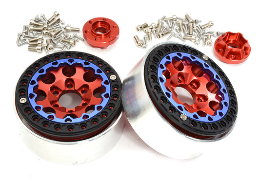 Alloy Machined Multi Spoke 1.9 Wheels (2) for Scale Crawler W=25mm