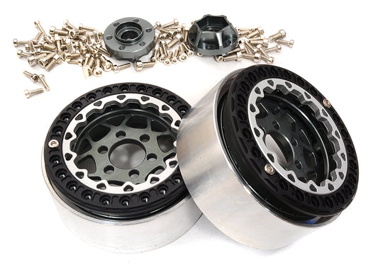 Alloy Machined Multi Spoke 1.9 Wheels (2) for Scale Crawler W=25mm